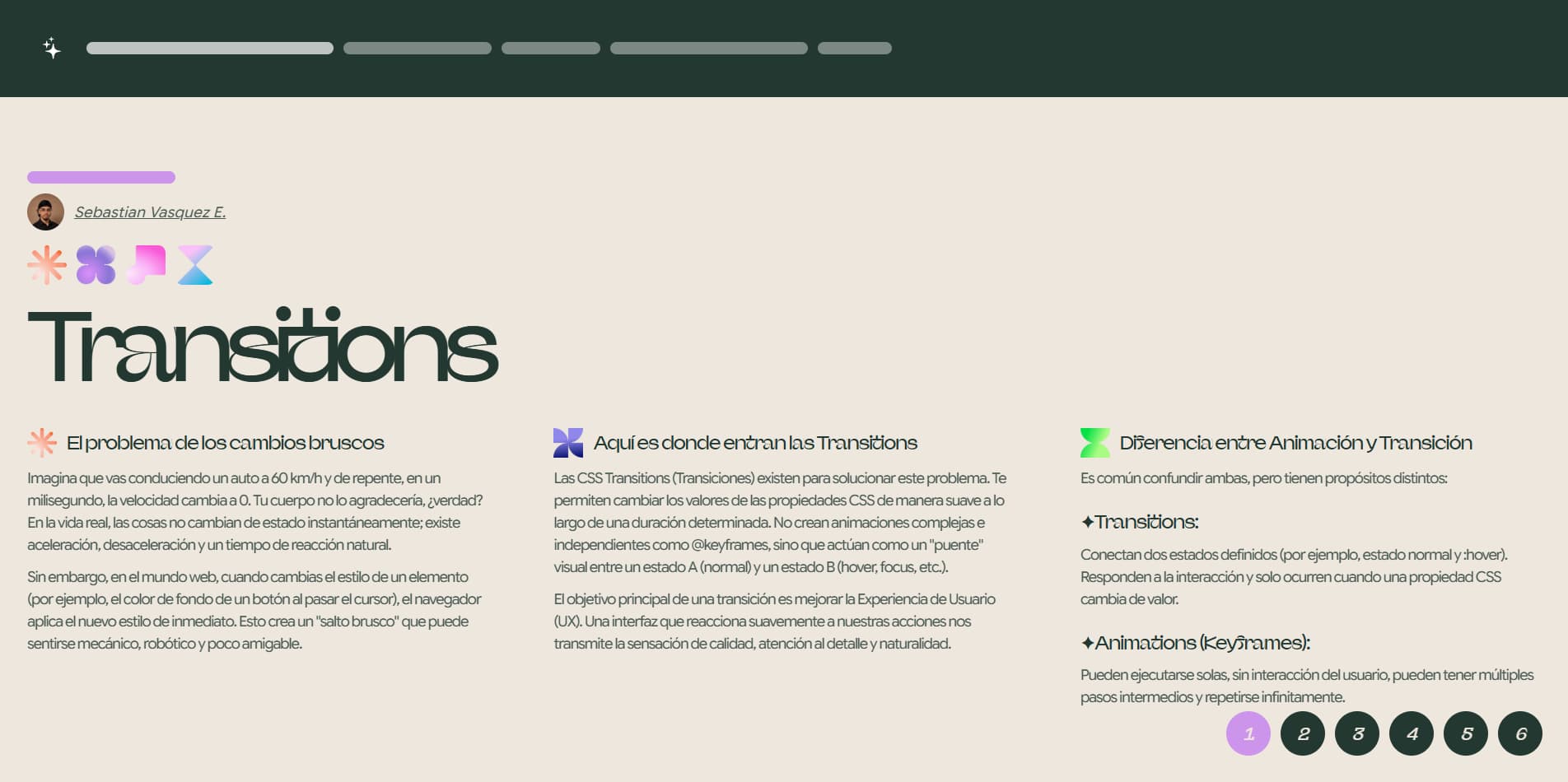 Transitions Mockup